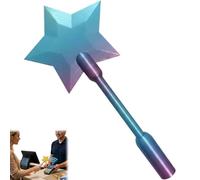Credit Card Wall Taps to Pay, Star Magic Wands Contactless Payment Card Holder for Tap-to-Pay Credit & Debit Cards, Novelty Gift (Blue)