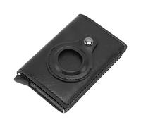 Credit Card Wallet, Anti Loss Exquisite Workmanship Money Clip Mon for Travel for Men (Color : Black)