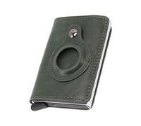 Credit Card Wallet, Anti Loss Exquisite Workmanship Money Clip Mon for Travel for Men (Color : Green)