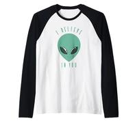 Credo Che Un Alieno Dich Maglia con Maniche Raglan