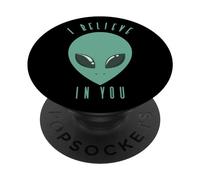Credo che un alieno dich PopSockets PopGrip Adesivo