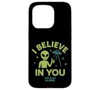 Credo in te, e anche in alieni, divertente UFO Custodia per iPhone 15 Pro
