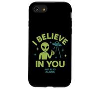 Credo in te, e anche in alieni, divertente UFO Custodia per iPhone SE (2020) / 7/8