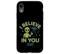 Credo in te, e anche in alieni, divertente UFO Custodia per iPhone XR