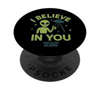 Credo in te, e anche in alieni, divertente UFO PopSockets PopGrip Adesivo