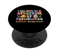 Credo in uno spettro di possibilità consapevolezza dell'autismo PopSockets PopGrip Adesivo