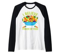Credo nel Potere del Cibo Maglia con Maniche Raglan