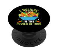 Credo nel potere del cibo PopSockets PopGrip Adesivo