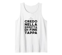 Credo nella Birretta di Fine Tappa - Frase Divertente Canotta