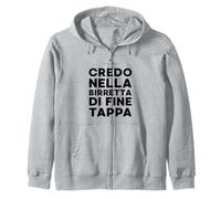 Credo nella Birretta di Fine Tappa - Frase Divertente Felpa con Cappuccio