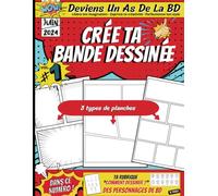 Crée Ta Bande Dessinée :: Bande Dessinée Vierge - Planches De BD Vierges À Compléter - Inclus 12 Pages "Apprendre À Dessiner" 12 Personnages - BD Vide ... Pour Adultes, Ados & Enfants - DIY Comics