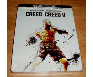 Creed + Creed II La Legenda De Rocky Steelbook 4K UHD+ Blu-Ray Nuovo Sigillato