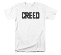 Creed - Logo Spezzato - T-Shirt Corto Manica Unisex Adulti - Bianca