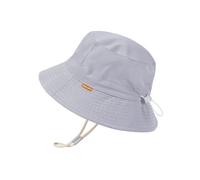 Creekstone Bambino Cappello da Pescatore Impermeabile, Unisex Cappello da Sole con Protezione Solare UPF 50+, Bambini Neonata da 0-24M (IT, età, 0 Mesi, 6 Mesi, Grigio Chiaro)