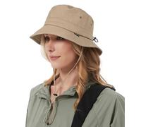 Creekstone Cappello da Pescatore Impermeabile Cappello da Pioggia Cappelli da Sole per Donne Uomini Protezione UV Pieghevole Estivo UPF50 per Escursionismo (IT, Testo, Taglia Unica, Kaki)