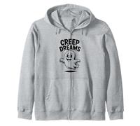 Creep Dreams spettrali Vibrazioni di Halloween Felpa con Cappuccio