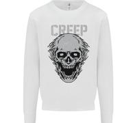 Creep Teschio Umano Gotico Rock Musica Metal Uomo Felpa Maglione