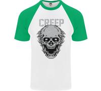 Creep Teschio Umano Gotico Rock Musica Metal Uomo T-Shirt S/S