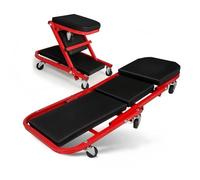 Creeper e Sedile Pieghevoli, tavola sdraiata per Riparazione Auto, cingolo 2 in 1 e Sgabello per Officina con Ruote, rampicante per Auto per la casa