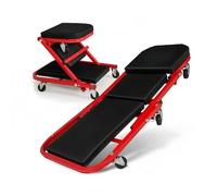 Creeper per autoveicoli con Ruote Sgabello Pieghevole Multifunzionale per Auto Creeper per carichi Pesanti Sedile per Meccanico e Sgabello da Lavoro per Garage per la Riparazione dell'auto