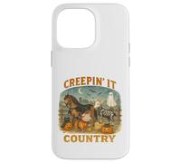Creepin’ It Country Cute Farm Halloween Animals Custodia per iPhone 14 Pro Max