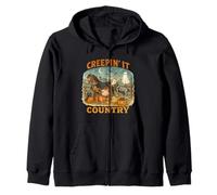 Creepin’ It Country Cute Farm Halloween Animals Felpa con Cappuccio