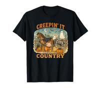 Creepin’ It Country Cute Farm Halloween Animals Maglietta