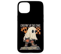 Creepin Up The Crag Divertente Halloween Fantasma Escursioni Arrampicata Custodia per iPhone 15 Plus