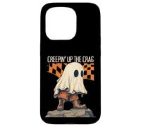 Creepin Up The Crag Divertente Halloween Fantasma Escursioni Arrampicata Custodia per iPhone 15 Pro