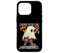 Creepin Up The Crag Divertente Halloween Fantasma Escursioni Arrampicata Custodia per iPhone 16 Pro
