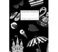 Creepy Black Notebook: Goth Beach and Summer Composition Notebook