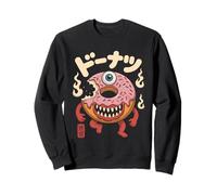 Creepy Carino Donut Mostro Anime Giapponese Cibo Kawaii Felpa