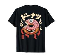 Creepy Carino Donut Mostro Anime Giapponese Cibo Kawaii Maglietta