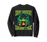 Creepy Chemistry Cauldron's Magic Halloween Science Teacher Felpa