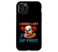 Creepy Clown Coffee Meme - Ridere l"ultimo sorso prima Custodia per iPhone 11 Pro