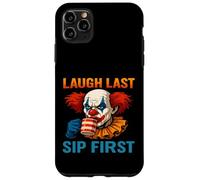 Creepy Clown Coffee Meme - Ridere l"ultimo sorso prima Custodia per iPhone 11 Pro Max