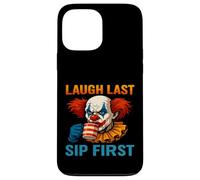 Creepy Clown Coffee Meme - Ridere l"ultimo sorso prima Custodia per iPhone 13 Pro Max