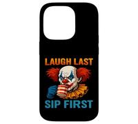 Creepy Clown Coffee Meme - Ridere l"ultimo sorso prima Custodia per iPhone 14 Pro