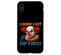 Creepy Clown Coffee Meme - Ridere l"ultimo sorso prima Custodia per iPhone XS Max