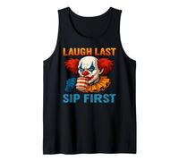Creepy Clown Coffee Meme - Ridere lultimo sorso Prima Canotta