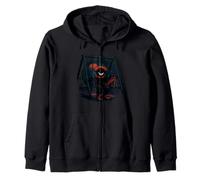 Creepy Clown su Swing Horror Art Felpa con Cappuccio
