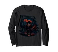 Creepy Clown su Swing Horror Art Maglia a Manica