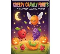 Creepy Crawly Fruits - A Halloween Coloring Journey: 50 Colorful Halloween Fruits with Funny Faces and Costumes