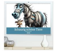 Creepy Creatures (hochwertiger Premium Wandkalender 2026 DIN A2 quer), Kunstdruck in Hochglanz: Schaurig schöne Tiermotive
