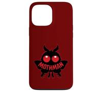 Creepy Cryptid - Silhouette di Mothman Misterioso dagli occhi rossi Custodia per iPhone 13 Pro Max