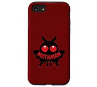 Creepy Cryptid - Silhouette di Mothman Misterioso dagli occhi rossi Custodia per iPhone SE (2020) / 7/8