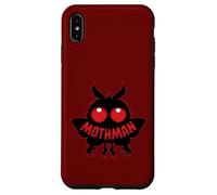 Creepy Cryptid - Silhouette di Mothman Misterioso dagli occhi rossi Custodia per iPhone XS Max