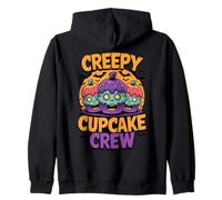 Creepy Cupcake Crew Funny Baking Cupcakes Zombies Halloween Felpa con Cappuccio