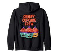 Creepy Cupcake Crew Funny Baking Cupcakes Zombies Halloween Felpa con Cappuccio