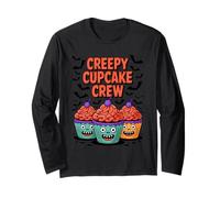 Creepy Cupcake Crew Funny Baking Cupcakes Zombies Halloween Maglia a Manica